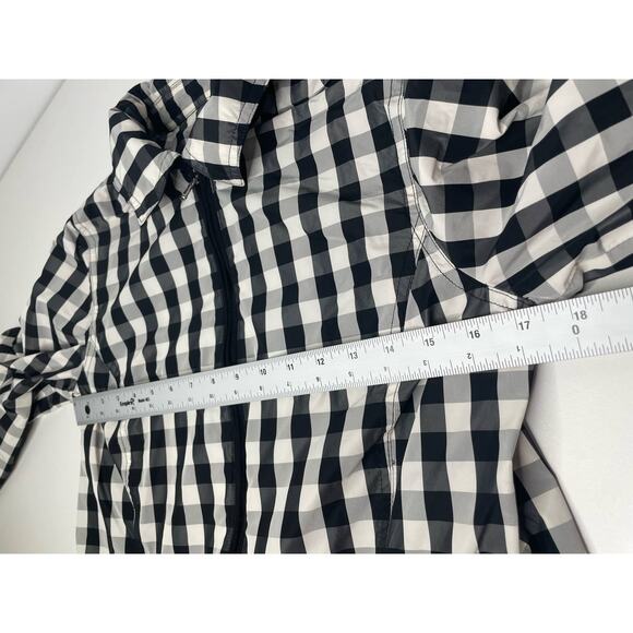 Lauren Ralph Lauren Jacket Check Windbreaker Coat Black White Plaid‎ M LRL - Picture 11 of 11